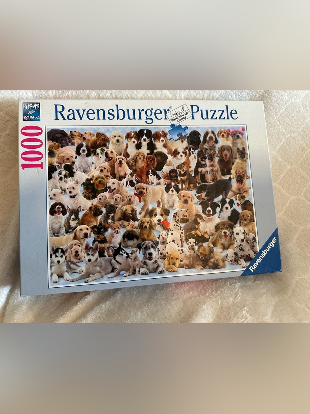 RAVENSBURGER "DOGS GALORE" 1000 PIECE PUZZLE #15 633 7 - SOFTCLICK  TECHNOLOGY